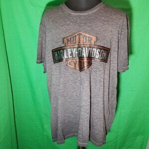 Harley Davidson Mens 3XL T-Shirt HD Stitched Logo 2017 Motor Logo Vintage Retro